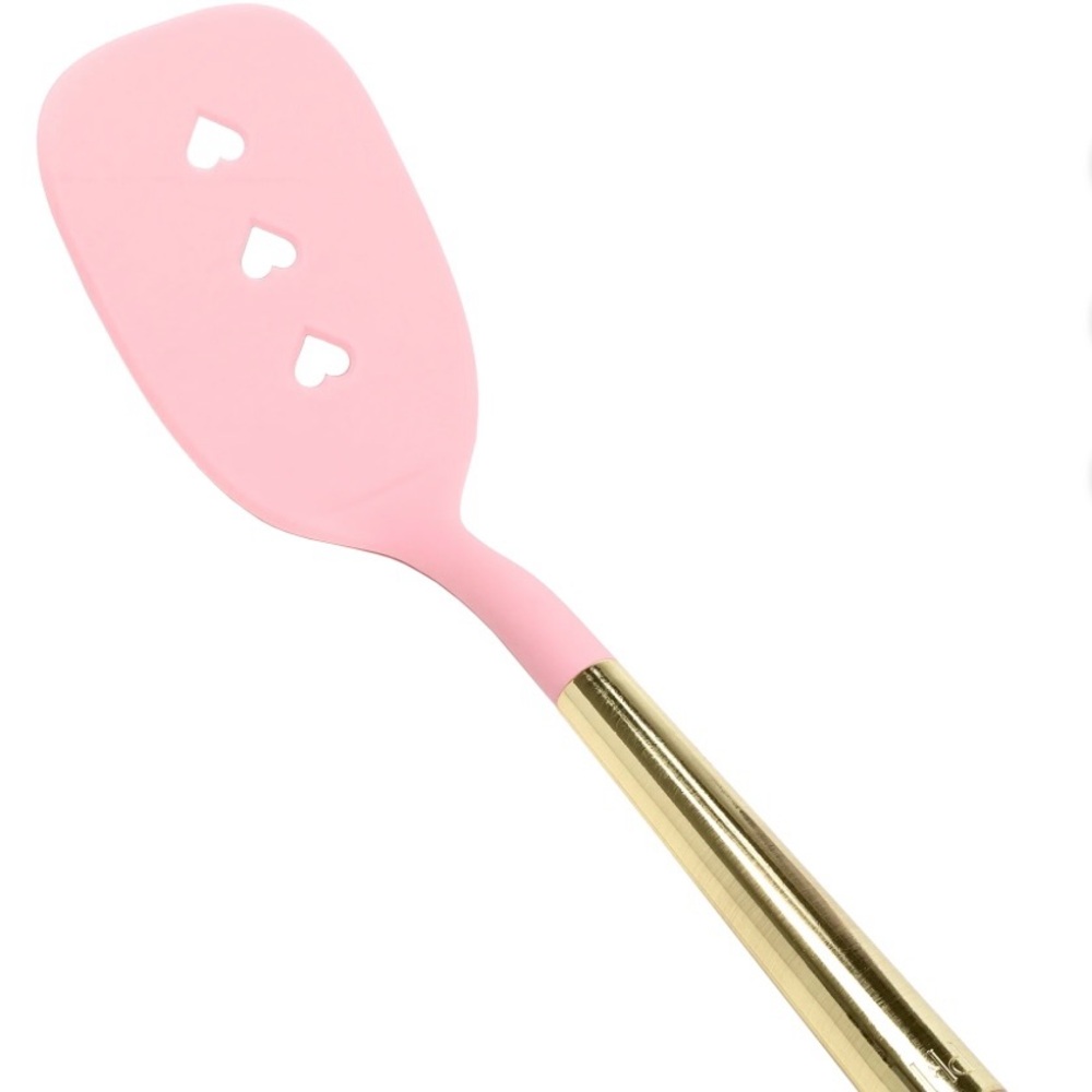 Paris Hilton Slotted Turner with Pink Jewel Shaped Handle, Pink